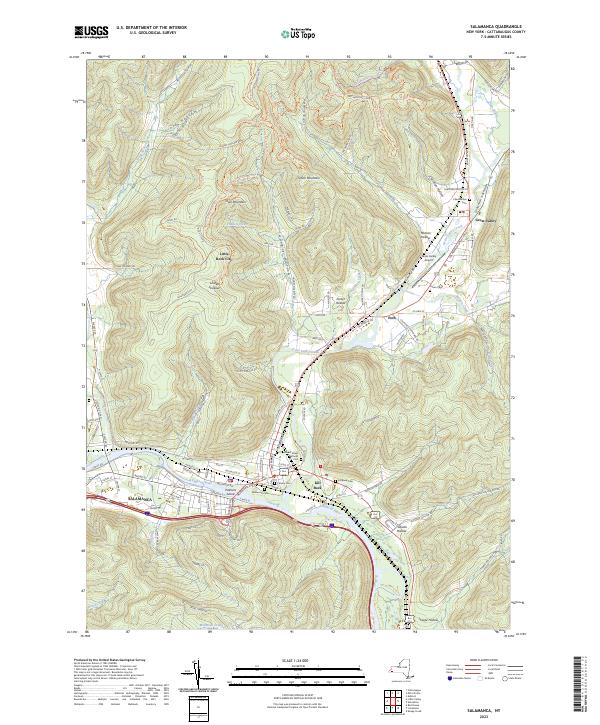 US Topo 7.5-minute map for Salamanca NY