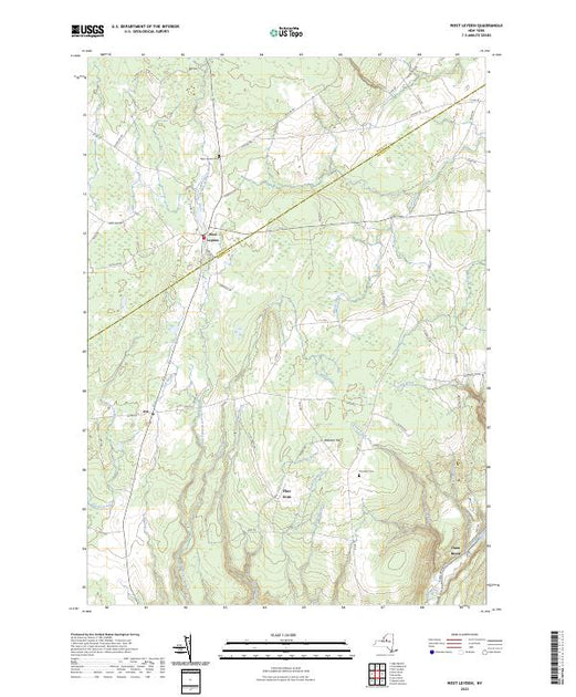 US Topo 7.5-minute map for West Leyden NY – American Map Store