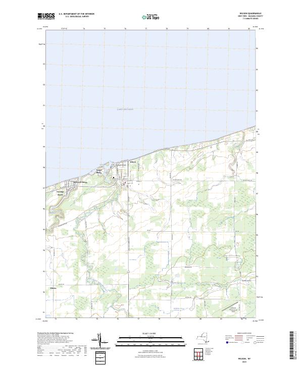 US Topo 7.5-minute map for Wilson NY