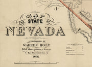 Map of the State of Nevada, 1866
