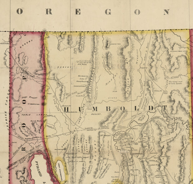 Map of the State of Nevada, 1866