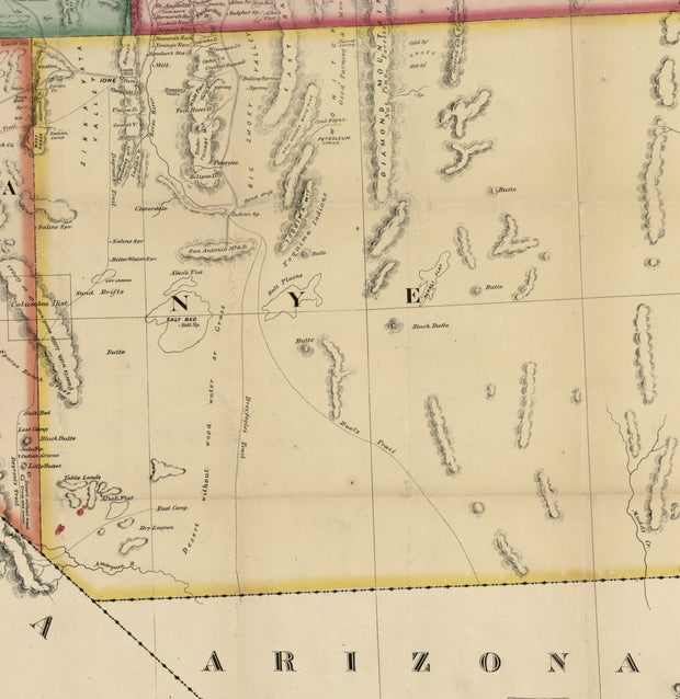 Map of the State of Nevada, 1866