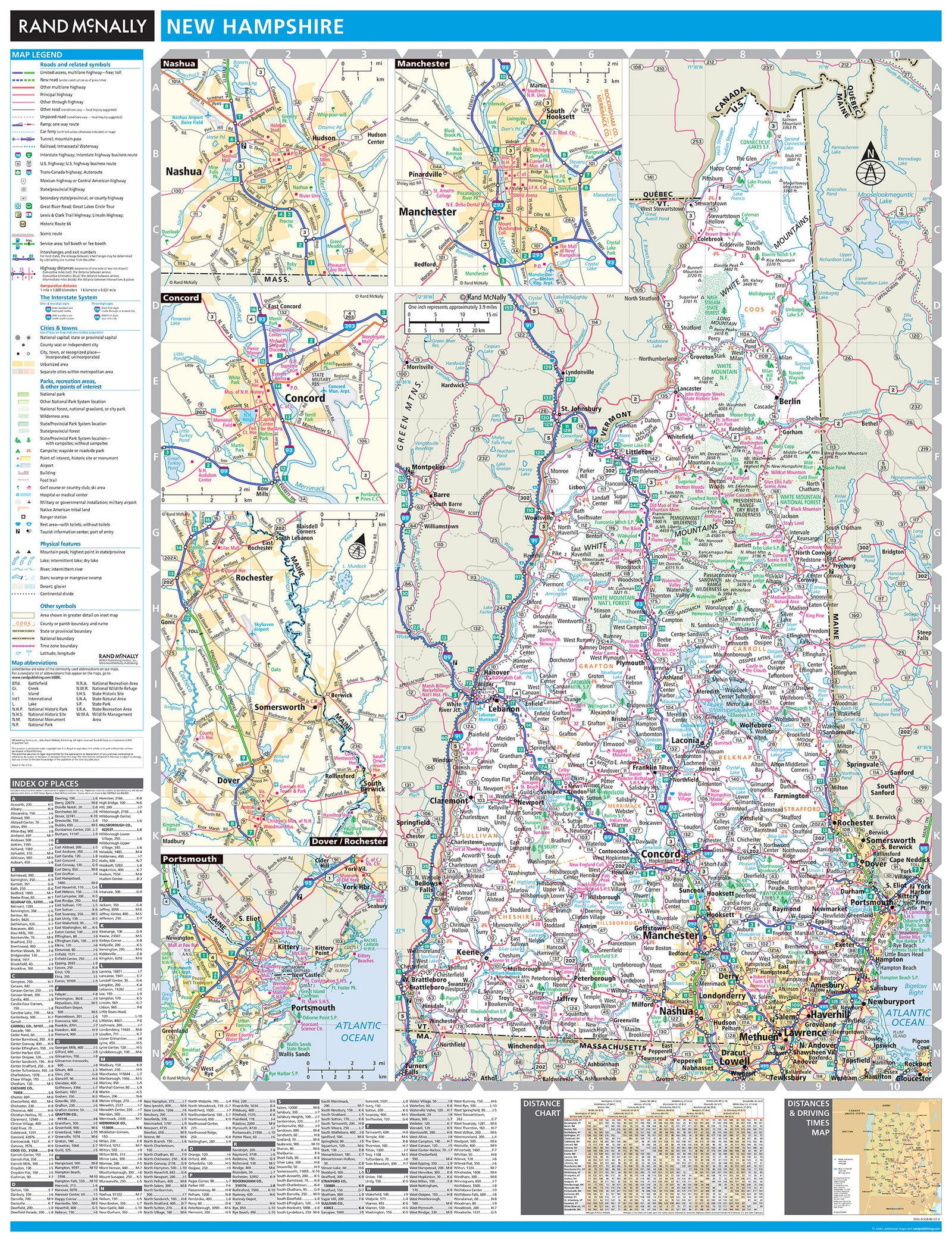 New Hampshire by Rand McNally