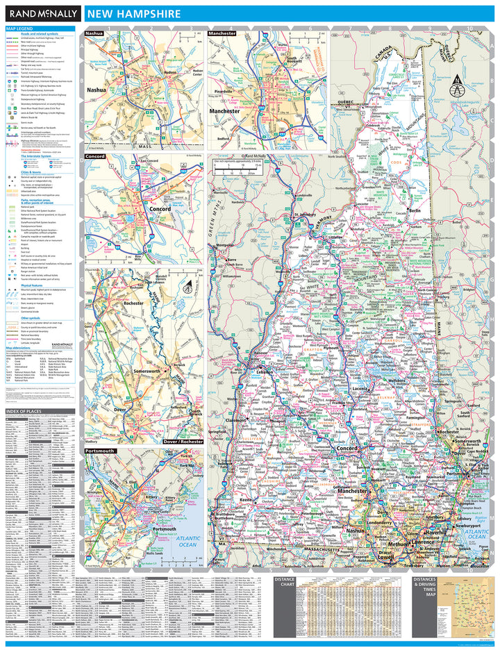 New Hampshire by Rand McNally