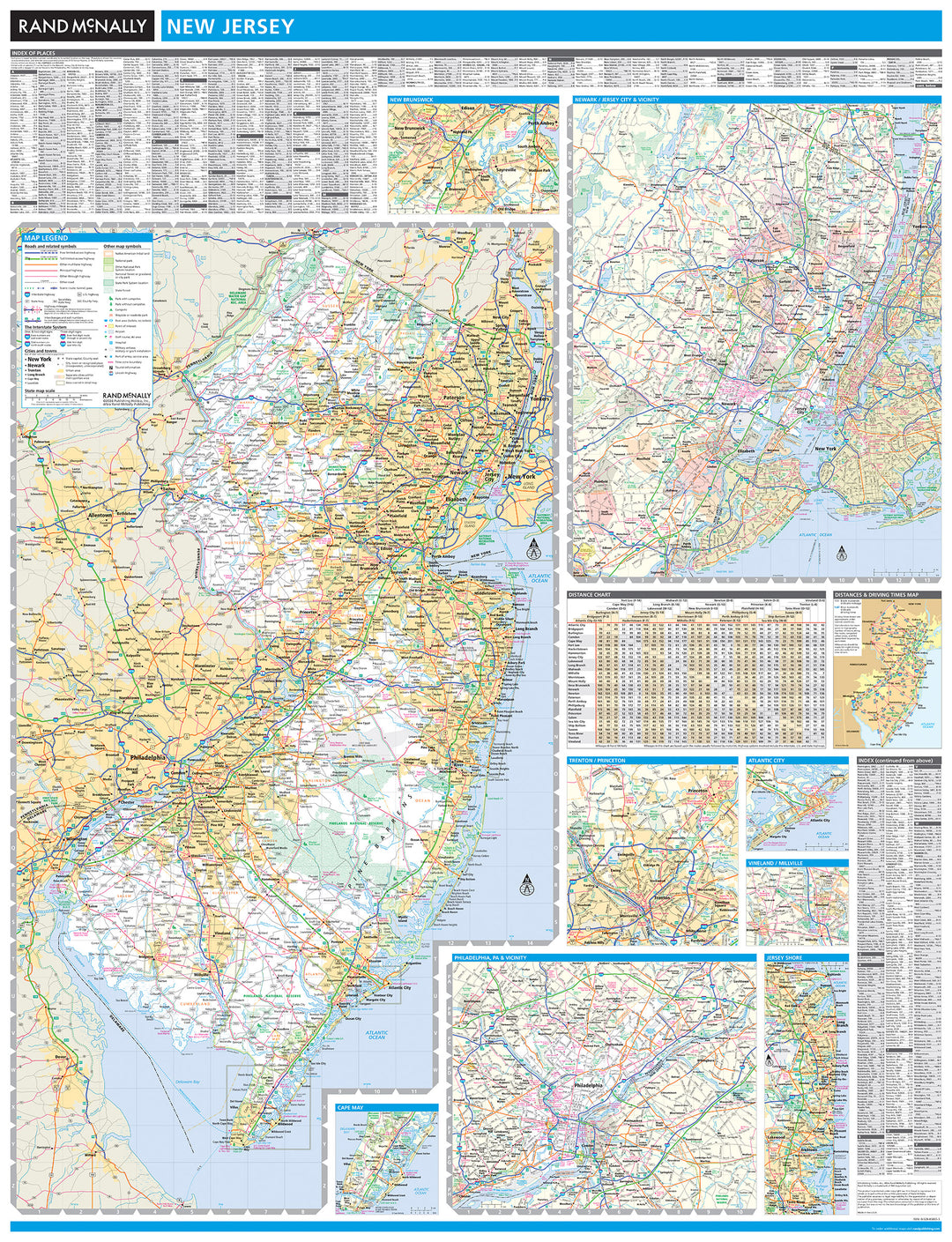 New Jersey by Rand McNally