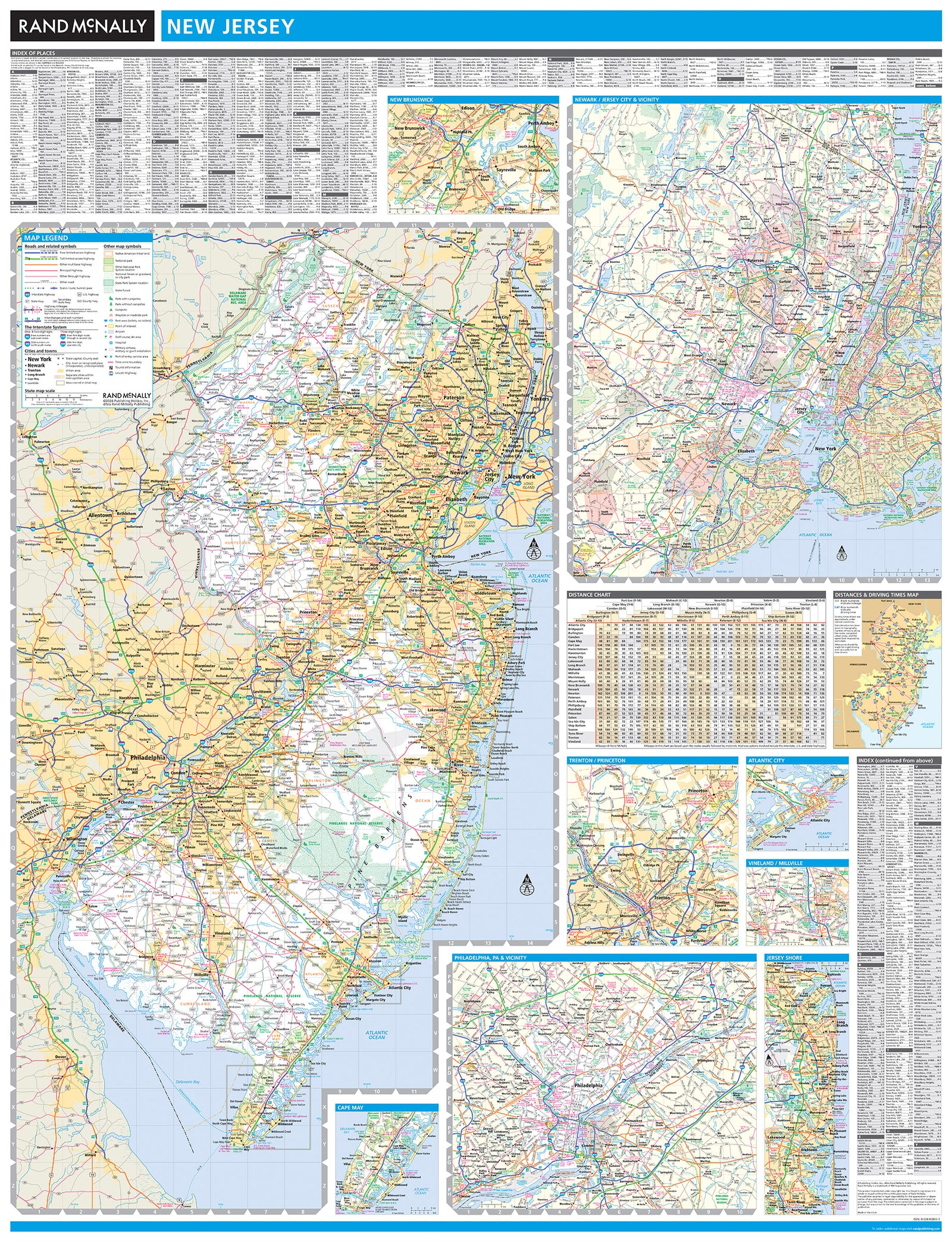 New Jersey by Rand McNally