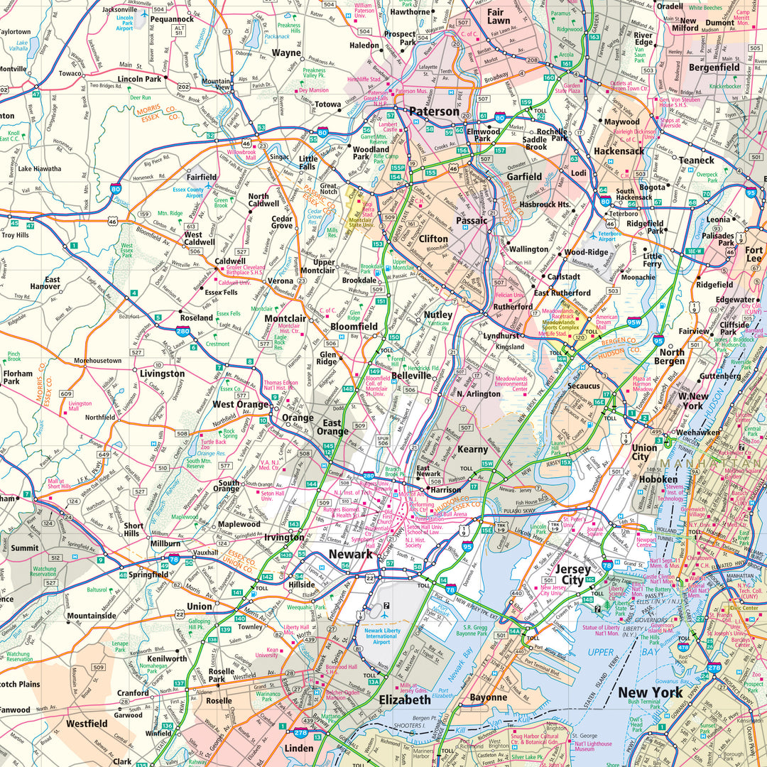 New Jersey by Rand McNally