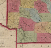 A New Map of Arkansas, 1852
