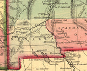 Historic Map of Arizona and New Mexico