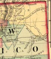 Historic Map of Arizona and New Mexico