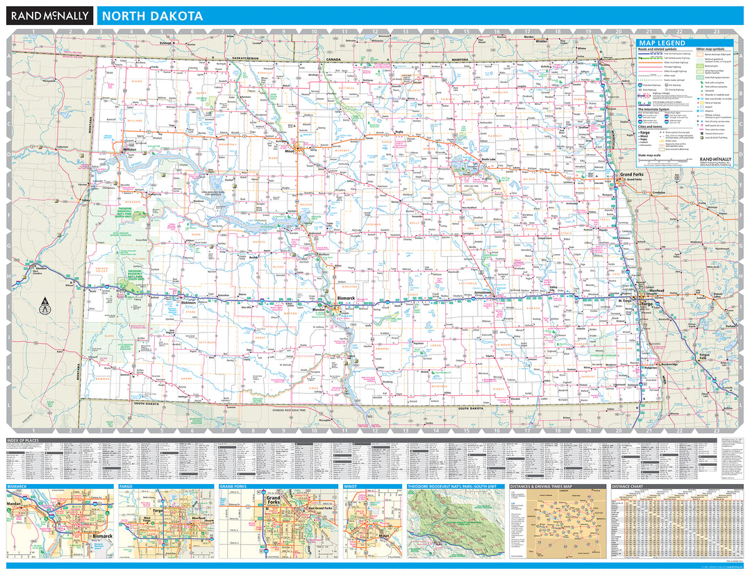 North Dakota by Rand McNally