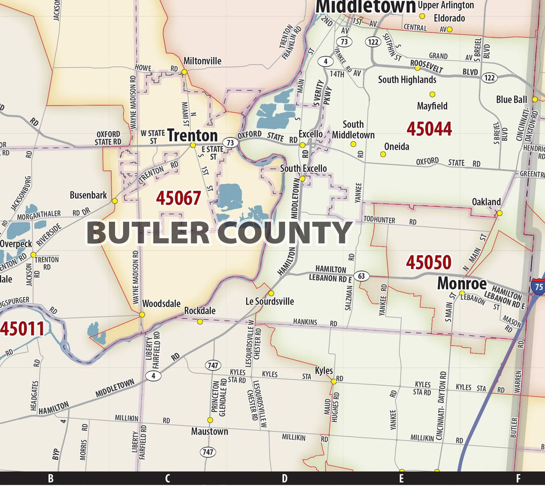 Dayton Area Zip Code Map