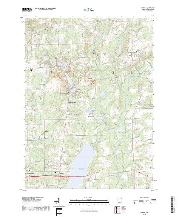 US Topo 7.5-minute map for Burton OH