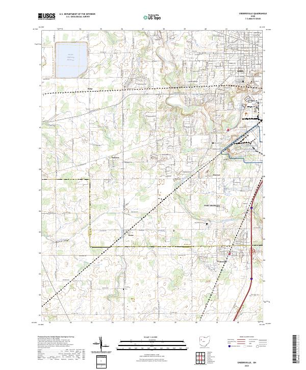 US Topo 7.5-minute map for Cridersville OH