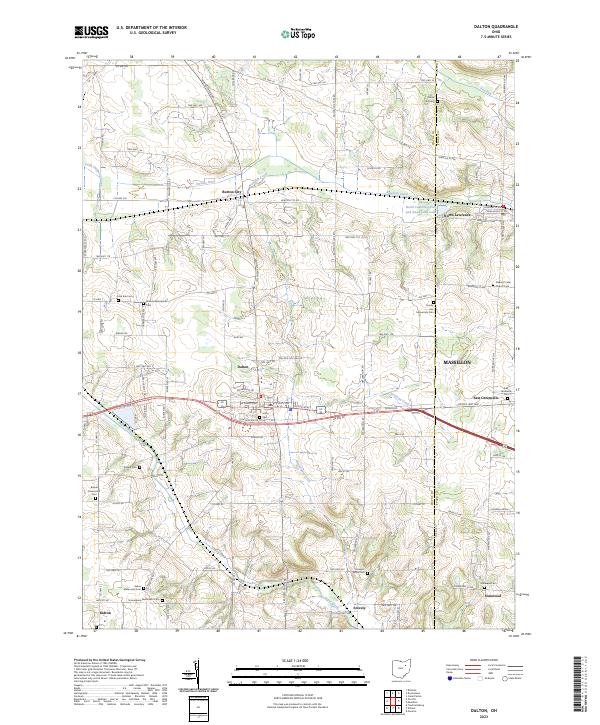 US Topo 7.5-minute map for Dalton OH
