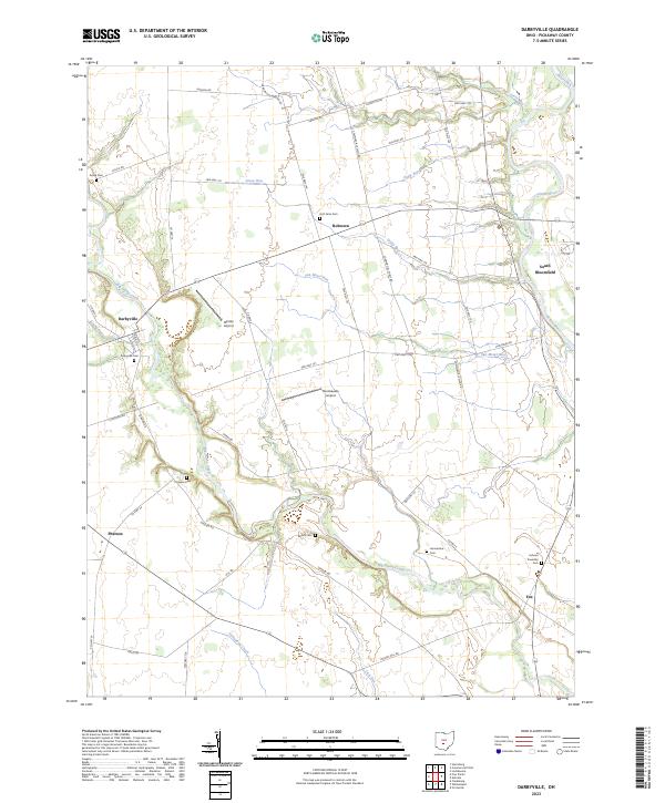 US Topo 7.5-minute map for Darbyville OH