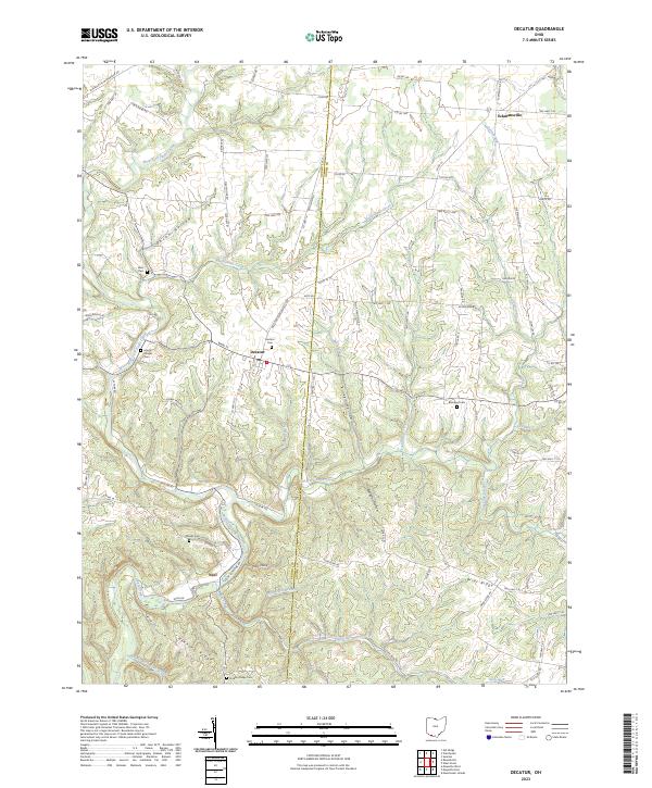 US Topo 7.5-minute map for Decatur OH