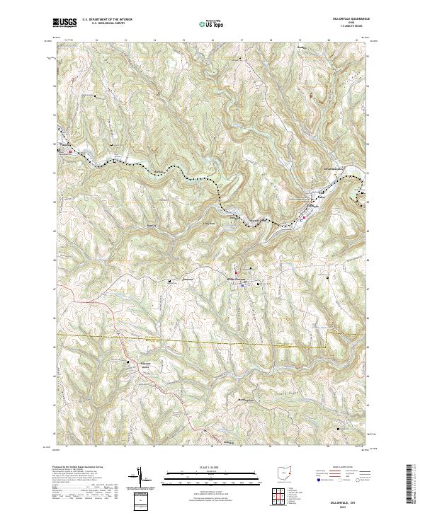 US Topo 7.5-minute map for Dillonvale OH