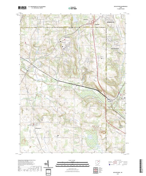 US Topo 7.5-minute map for Doylestown OH