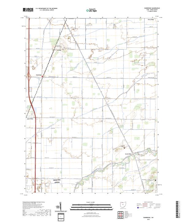 US Topo 7.5-minute map for Dunbridge OH