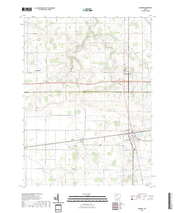 US Topo 7.5-minute map for Dunkirk OH
