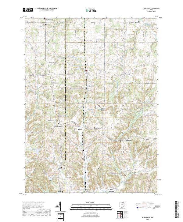 US Topo 7.5-minute map for Homeworth OH