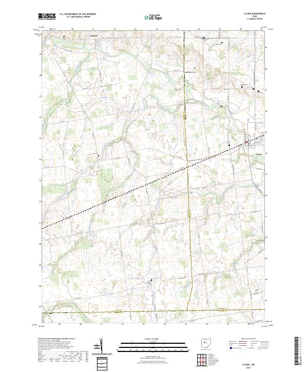 US Topo 7.5-minute map for La Rue OH