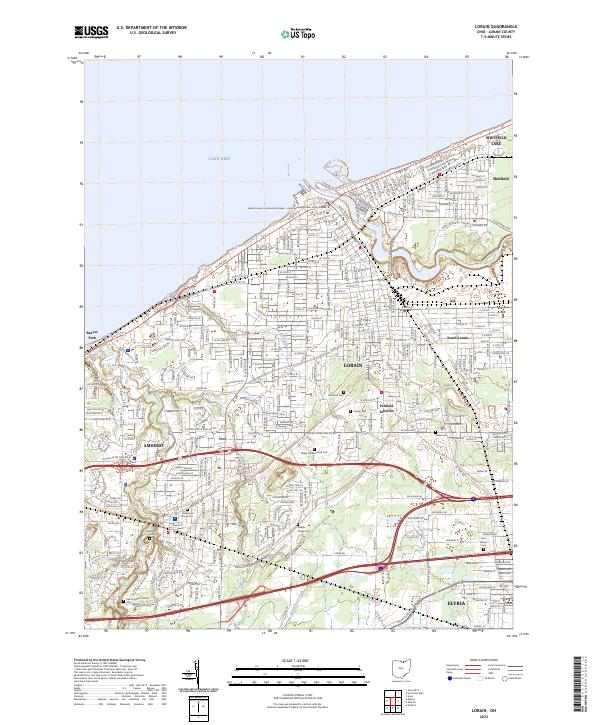 US Topo 7.5-minute map for Lorain OH