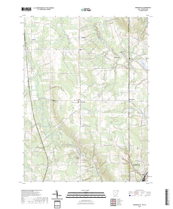 US Topo 7.5-minute map for Orangeville OHPA – American Map Store