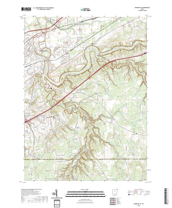 US Topo 7.5-minute map for Painesville OH