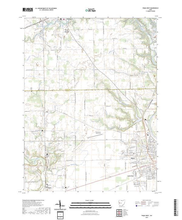 US Topo 7.5-minute map for Piqua West OH