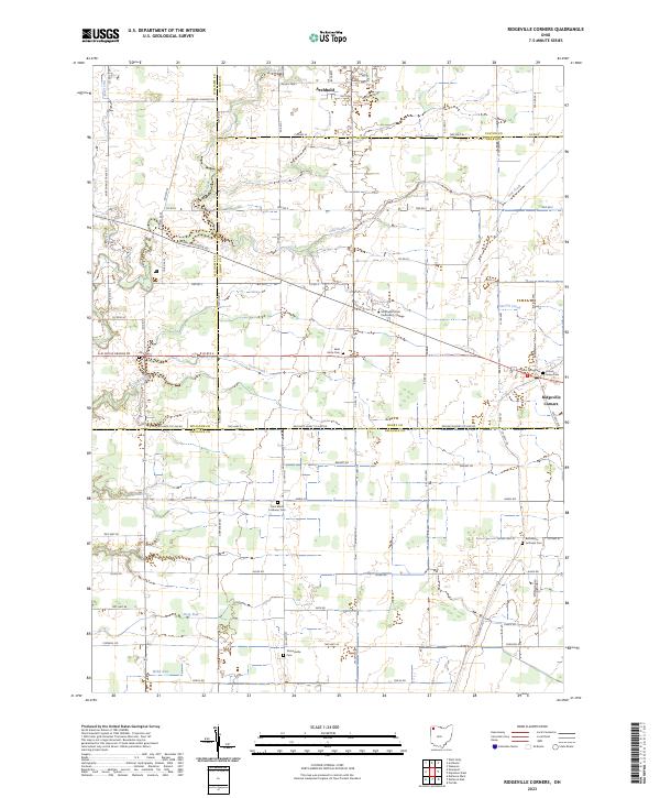 US Topo 7.5-minute map for Ridgeville Corners OH