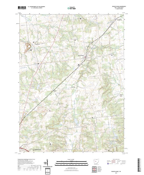 US Topo 7.5-minute map for Rushsylvania OH