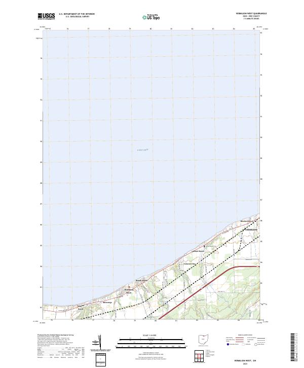 US Topo 7.5-minute map for Vermilion West OH