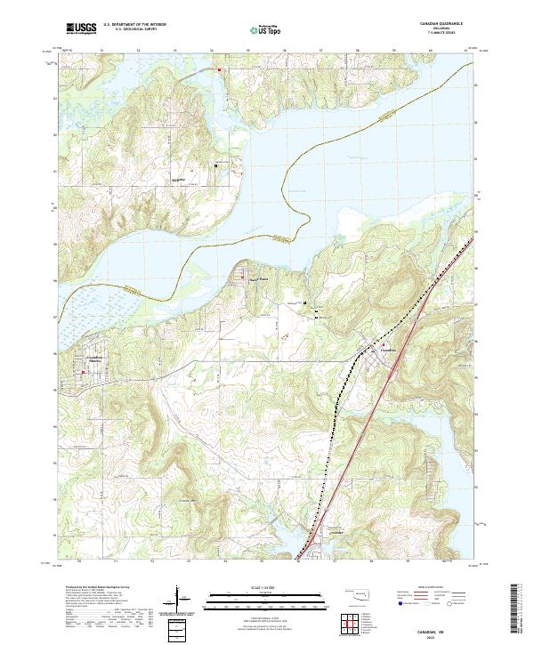 US Topo 7.5-minute map for Canadian OK