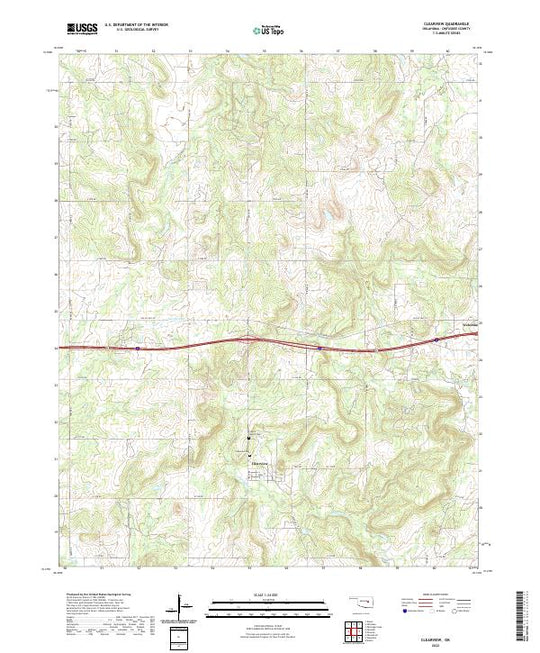US Topo 7.5-minute map for Clearview OK – American Map Store