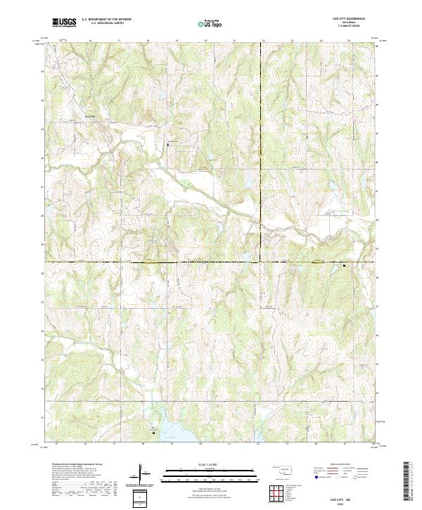 US Topo 7.5-minute map for Cox City OK