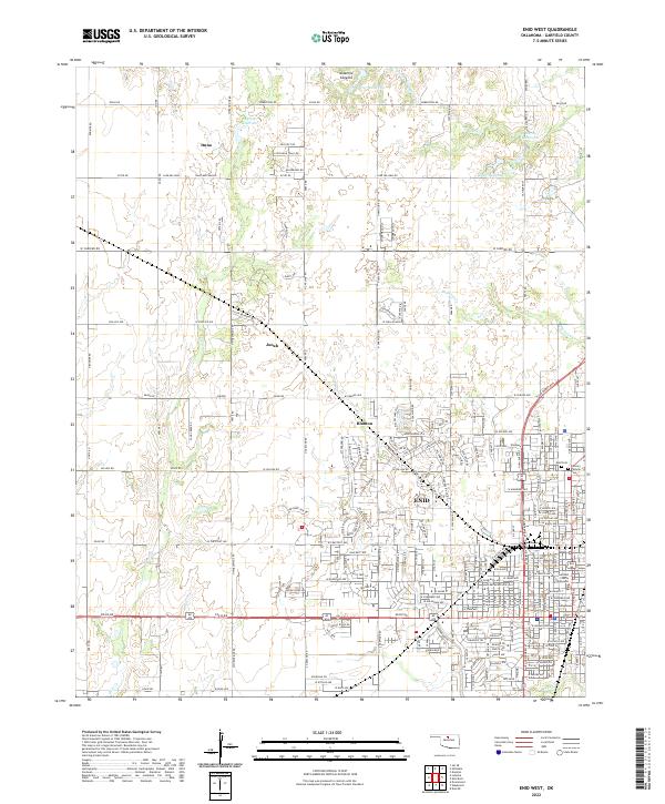 US Topo 7.5-minute map for Enid West OK