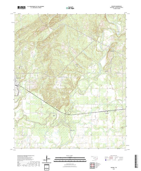 US Topo 7.5-minute map for Golden OK