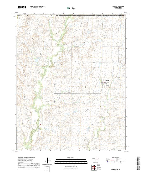 US Topo 7.5-minute map for Grainola OKKS
