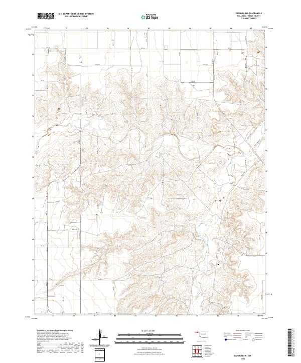 US Topo 7.5-minute map for Guymon SW OK