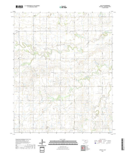 US Topo 7.5-minute map for Loyal SE OK – American Map Store