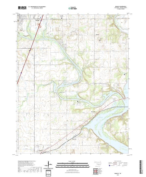 US Topo 7.5-minute map for Miami SE OK