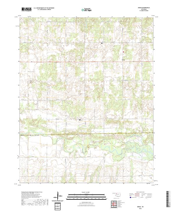 US Topo 7.5-minute map for Orion OK
