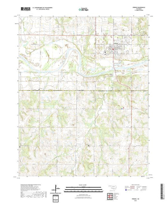 US Topo 7.5-minute map for Perkins OK – American Map Store