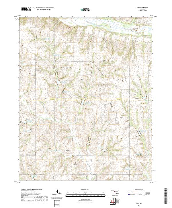 Name List Rhea Map US Topo 7.5-minute map for Rhea OK – American Map Store
