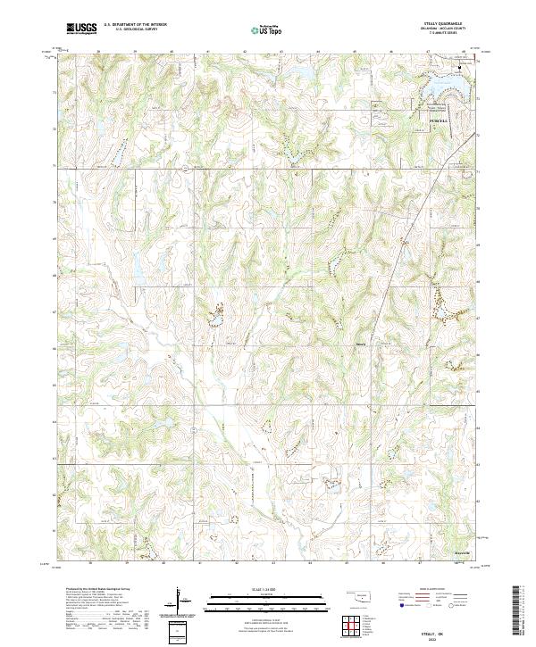 US Topo 7.5-minute map for Stealy OK