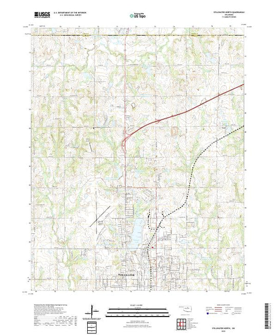 US Topo 7.5-minute map for Stillwater North OK – American Map Store