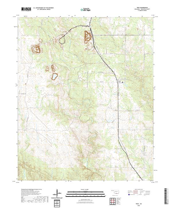 US Topo 7.5-minute map for Troy OK