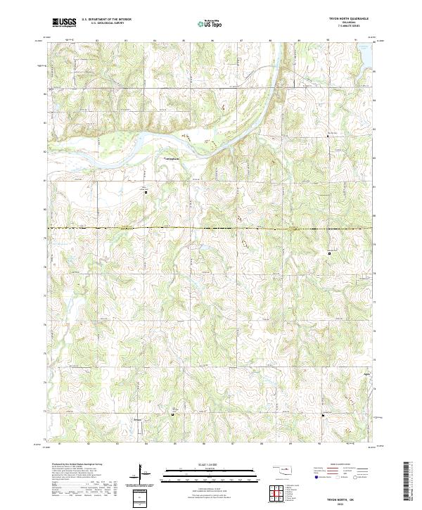 US Topo 7.5-minute map for Tryon North OK